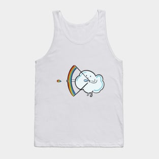 Cloud and a rainbow arrow of love Tank Top